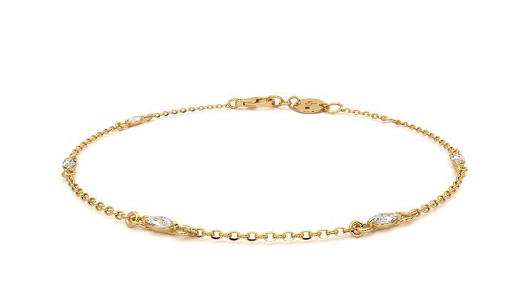 Taylor & Hart Iona Chain Bracelet Yellow Bracelet 360 detail 01