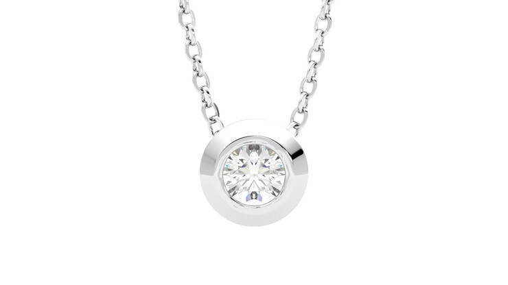 Taylor & Hart Solanna Necklace Platinum Necklace 360 detail 01