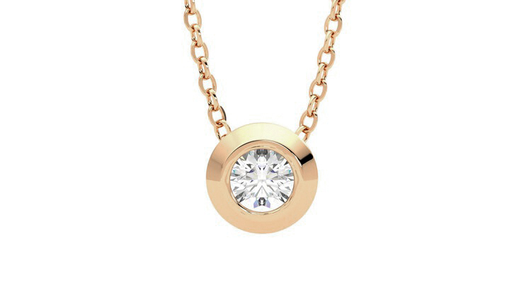 Taylor & Hart Solanna Necklace Rose Necklace 360 detail 01