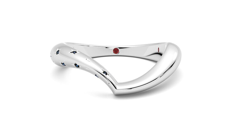 Taylor & Hart Nocturne Platinum Wedding Ring 360 detail 01
