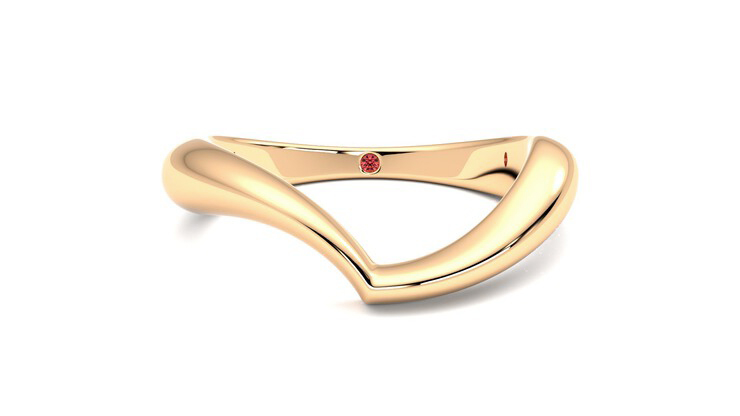 Taylor & Hart Nocturne Rose Wedding Ring 360 detail 01