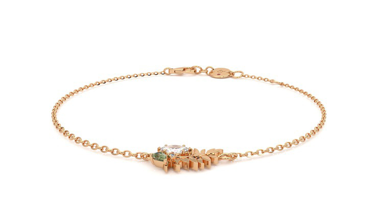 Taylor & Hart Verdant Bracelet Rose Bracelet 360 detail 01