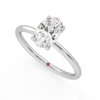 Demure Ring - 1.00ct Oval Lab-Grown Diamond