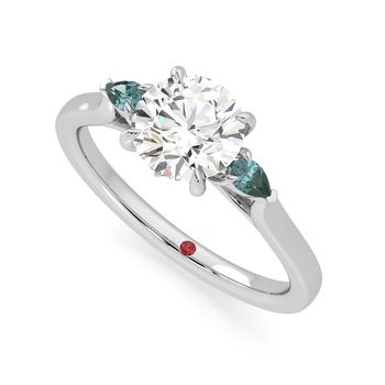 Faith Teal - 0.70ct Round Lab-Grown Diamond