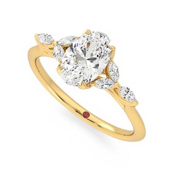Tamora Ring - 1.00ct Oval Lab-Grown Diamond