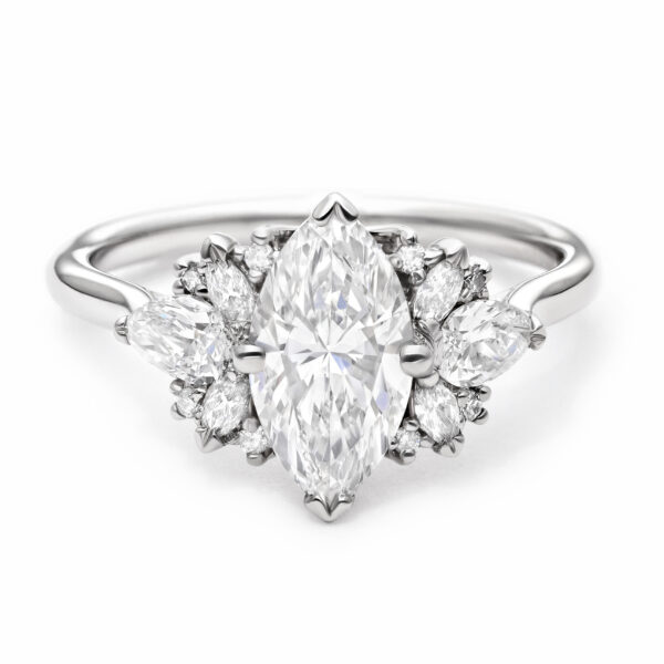 custom-marquise-diamond-cluster-fan-platinum-engagement-ring-with-marquise-and-pear-diamond-accents