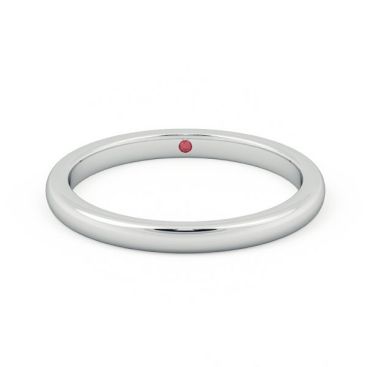 Ladies court wedding ring willow 2mm