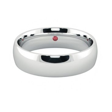 Mens court wedding ring birch 6mm